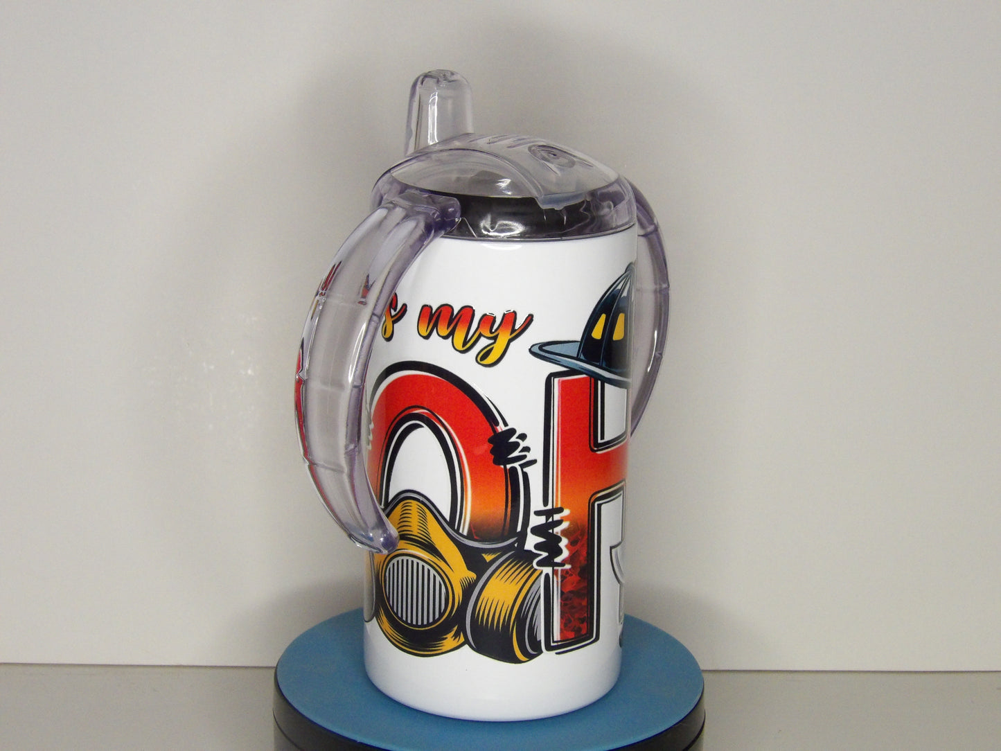 Purple 22-🔥 “My Daddy is My Hero” Sippy Cup (Firefighter Design)