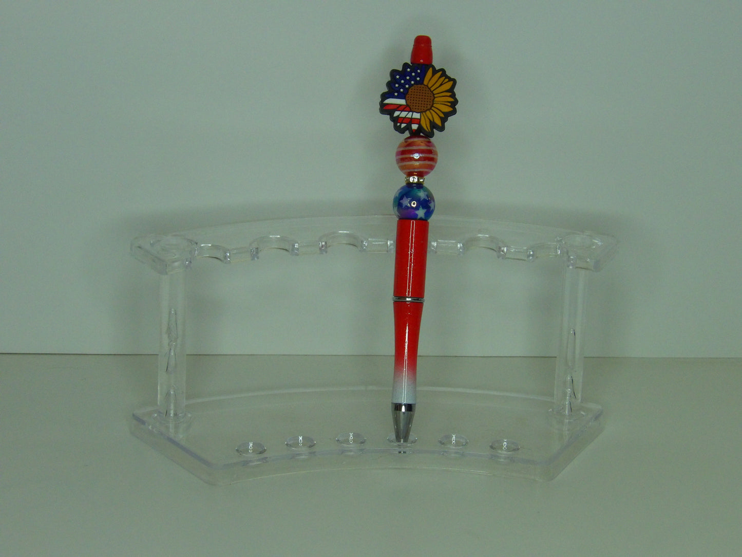Patriotic Beaded Pens – Red, White & Blue USA Ink Pens
