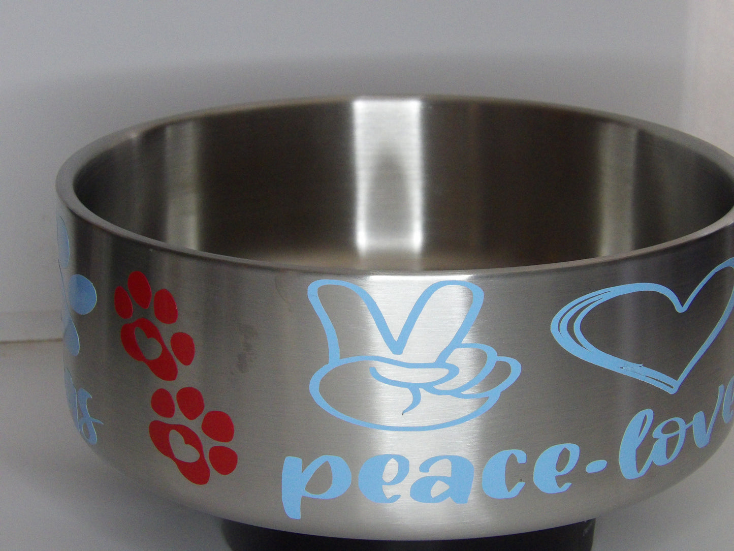 64 oz Stainless Steel Dog Bowl – Handmade Personalized Pet Feeding Bowl