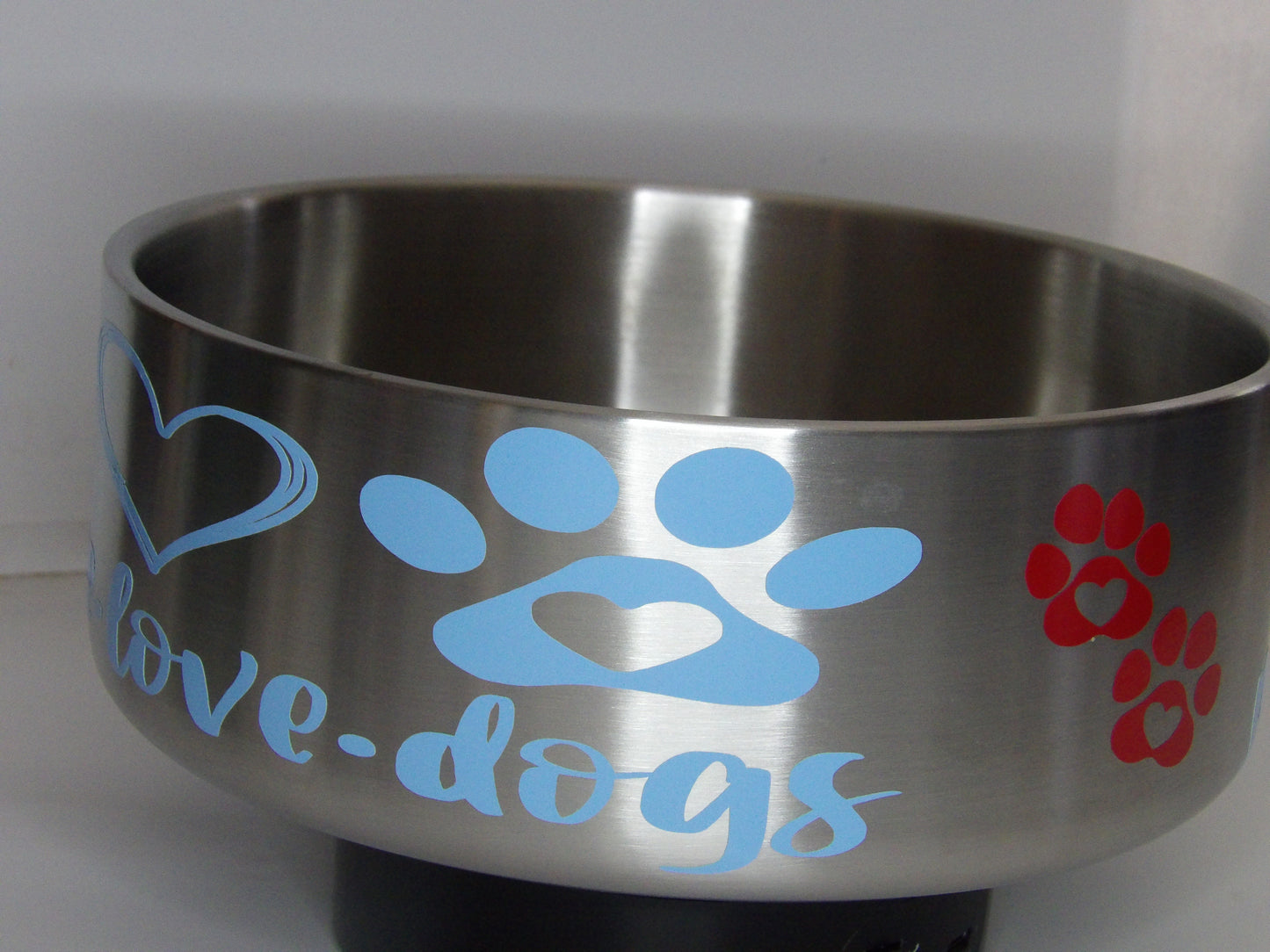 64 oz Stainless Steel Dog Bowl – Handmade Personalized Pet Feeding Bowl