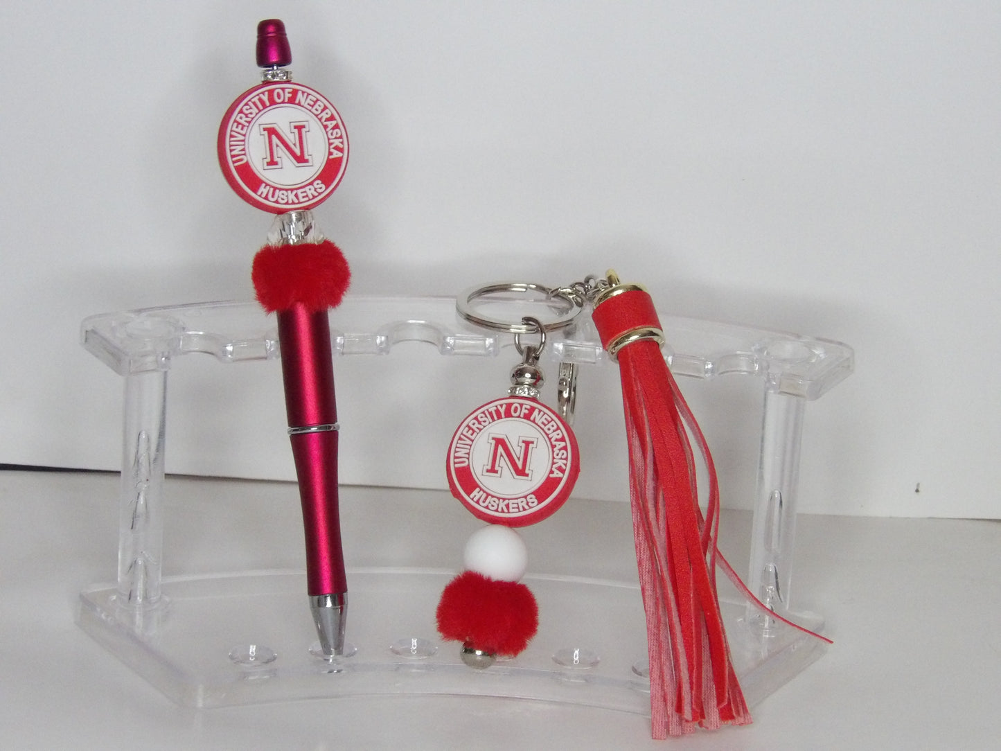 Beaded Pen & Keychain Sets with Bow or Tassel – Handmade in the USA