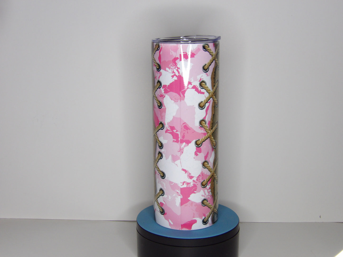 Red 24-20oz Pink Camo Hunting Rules Tumbler – Handmade in the USA