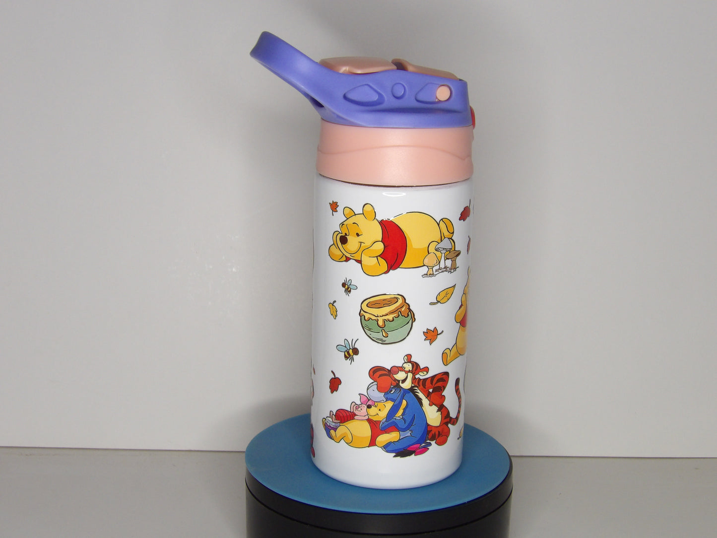 Yellow 38-Pooh and Friends Stainless Steel Kids Bottle – Pop-Up Straw Lid