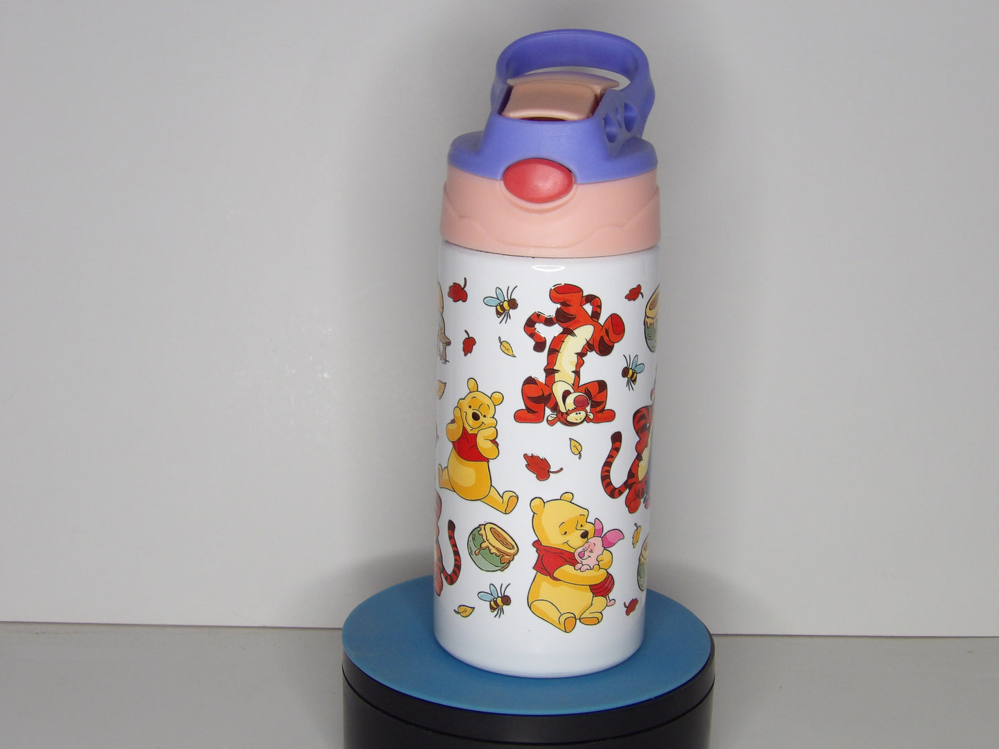 Yellow 38-Pooh and Friends Stainless Steel Kids Bottle – Pop-Up Straw Lid