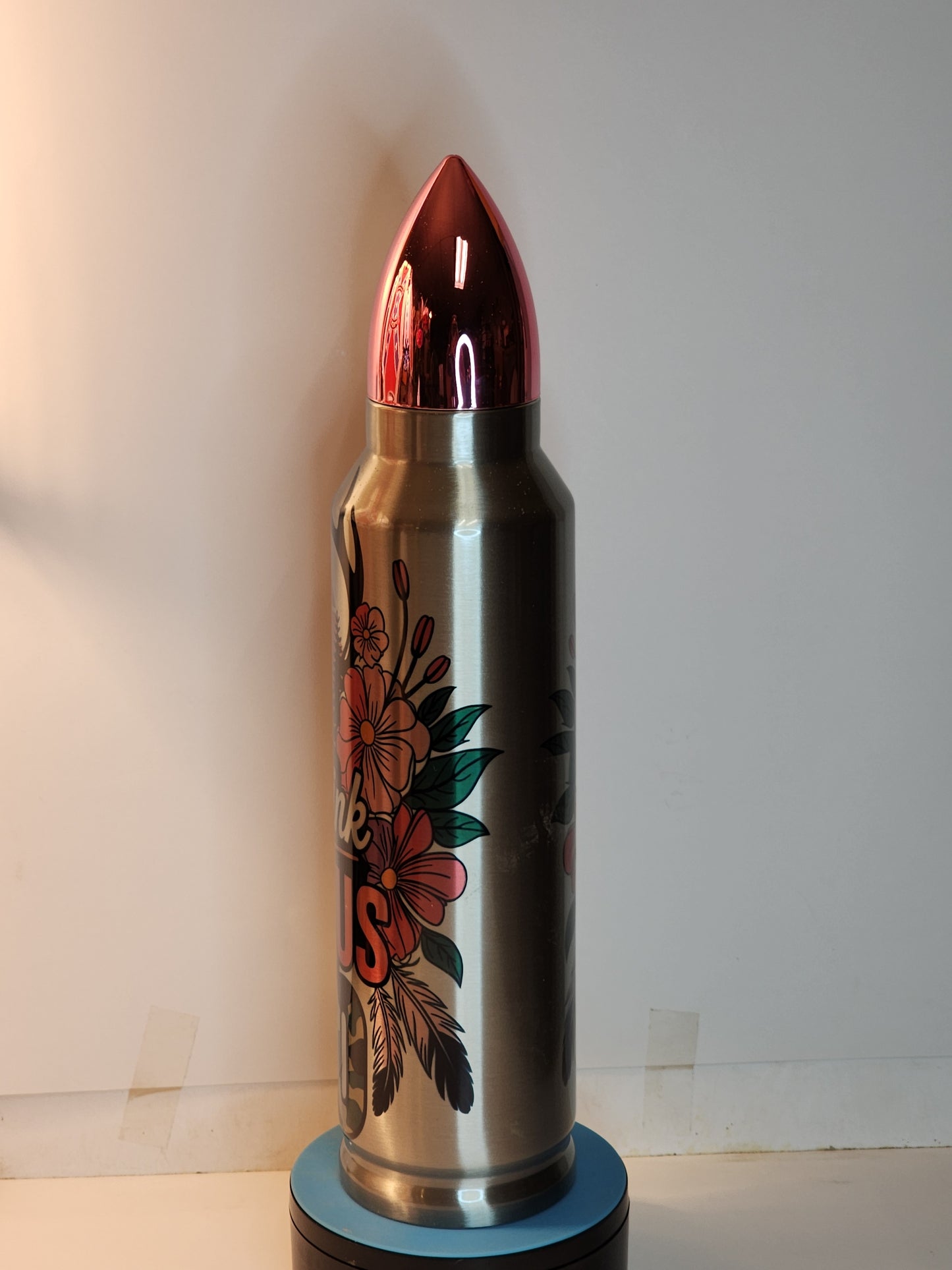 32oz Bullet-Style Thermos – “Big Rack” Hunting Design – Handmade in the USA