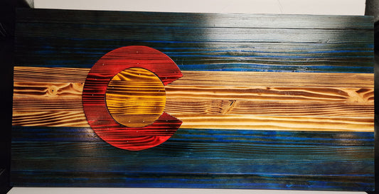 Rustic Colorado Flag