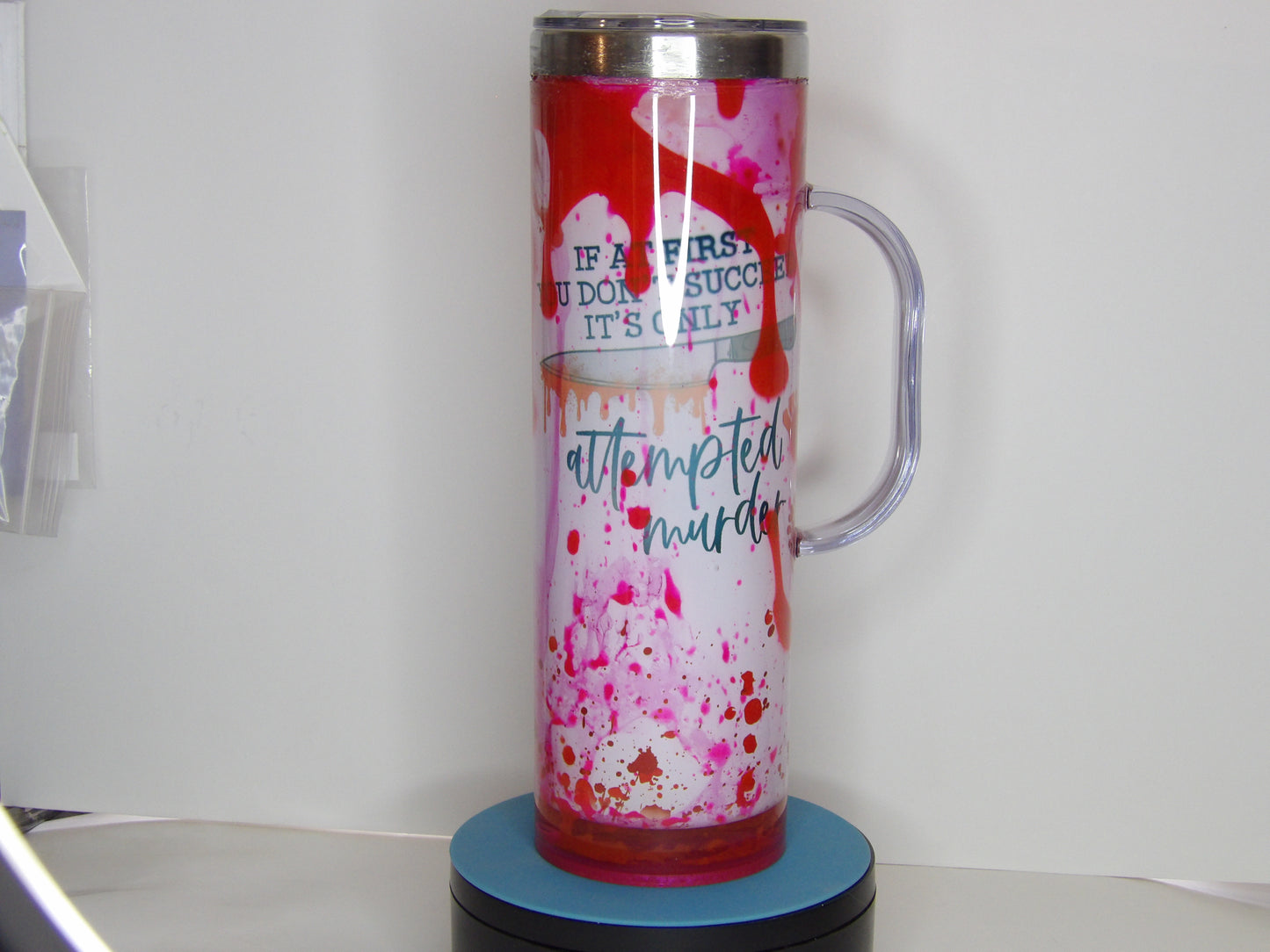 20oz Snow Globe Handled Mug – Handmade in the USA