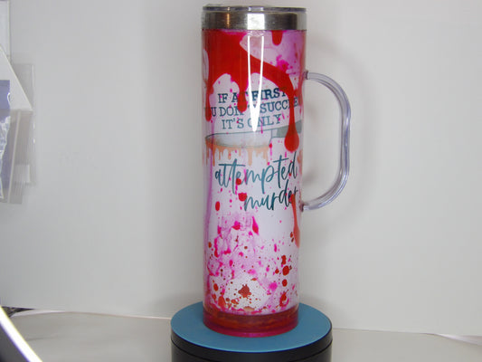 20oz Snow Globe Handled Mug – Handmade in the USA
