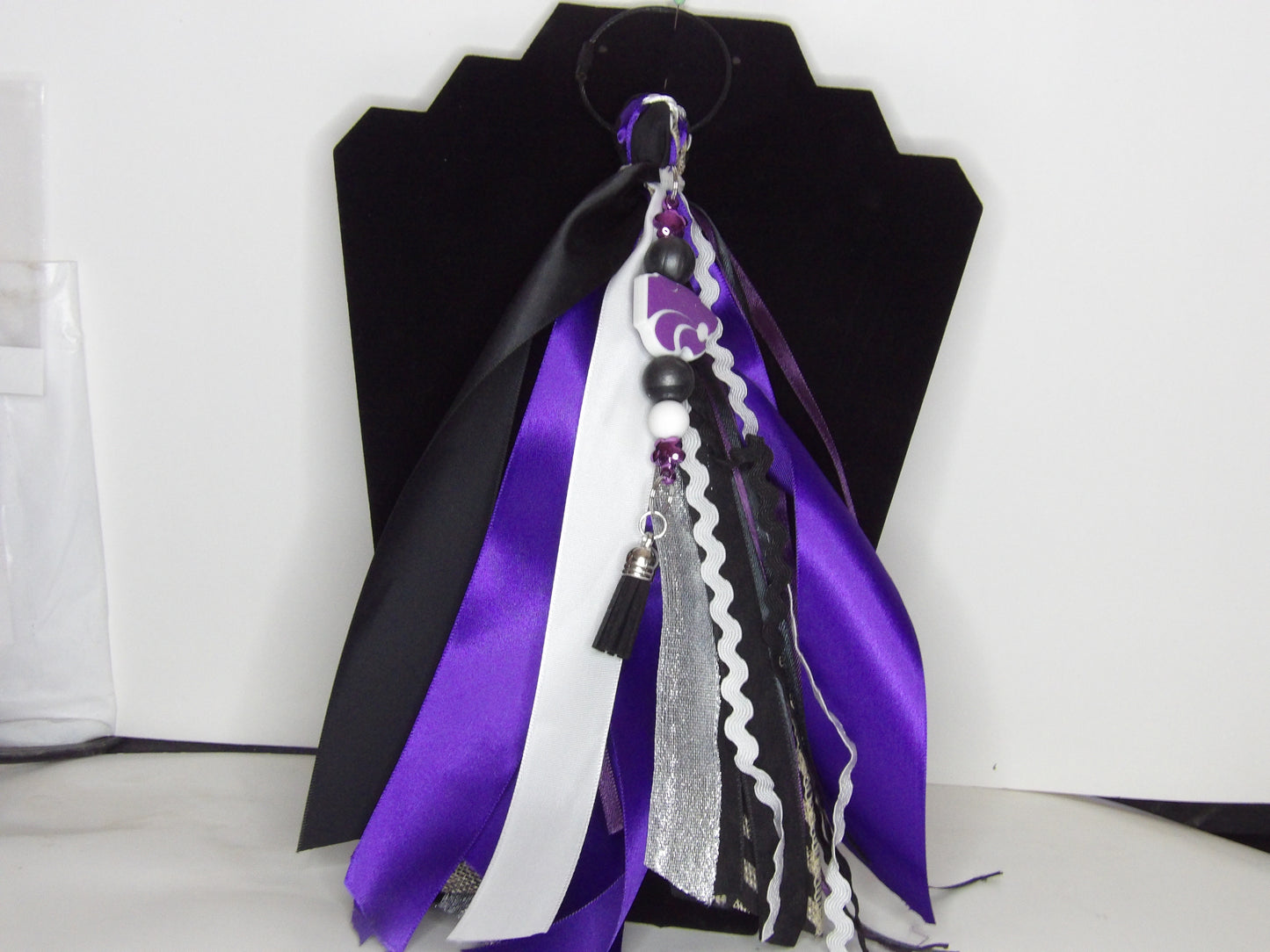 Beaded School Spirit Bag Tag – Handmade in the USA