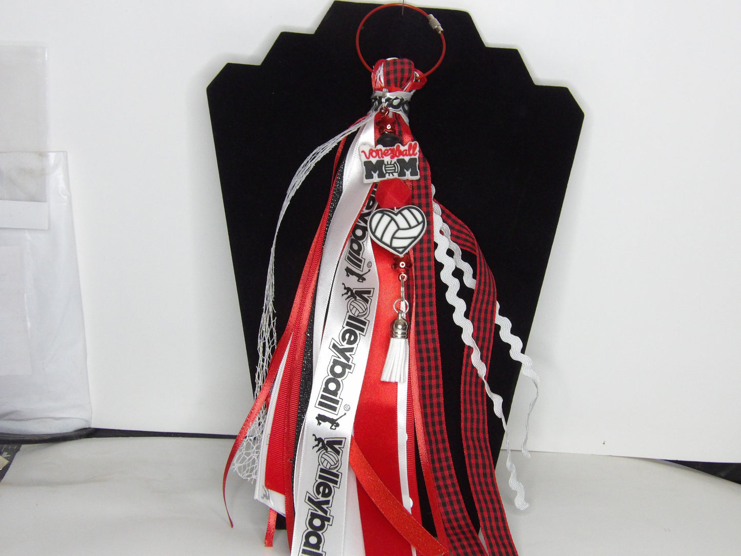 Beaded School Spirit Bag Tag – Handmade in the USA