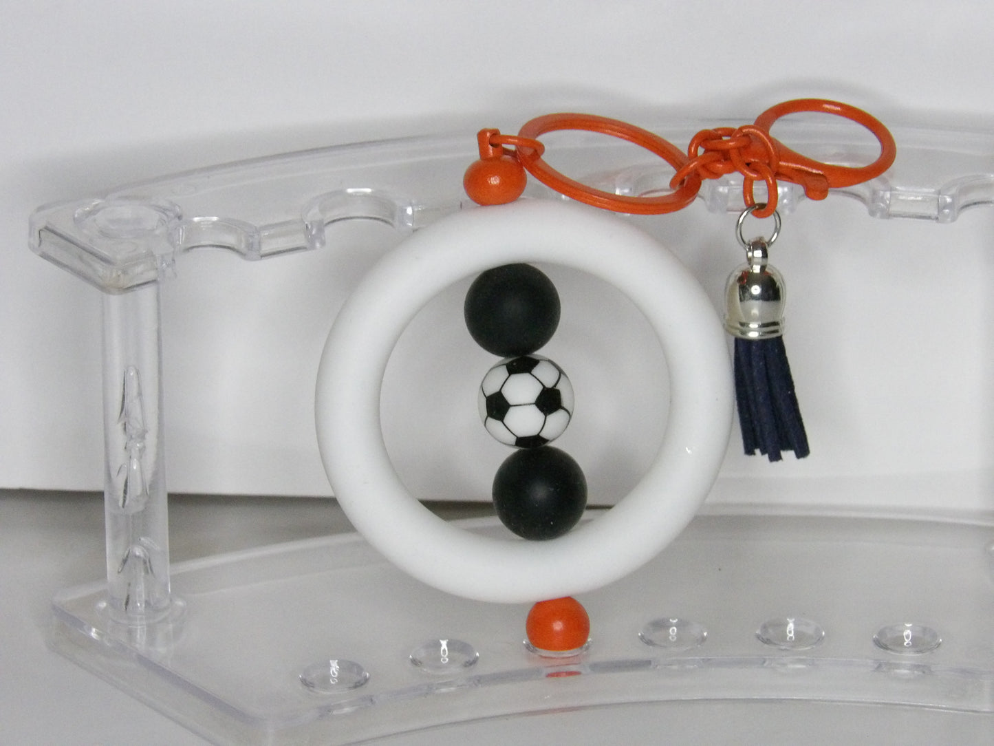 Beaded Sports & School Spirit Keychains – Handmade in the USA