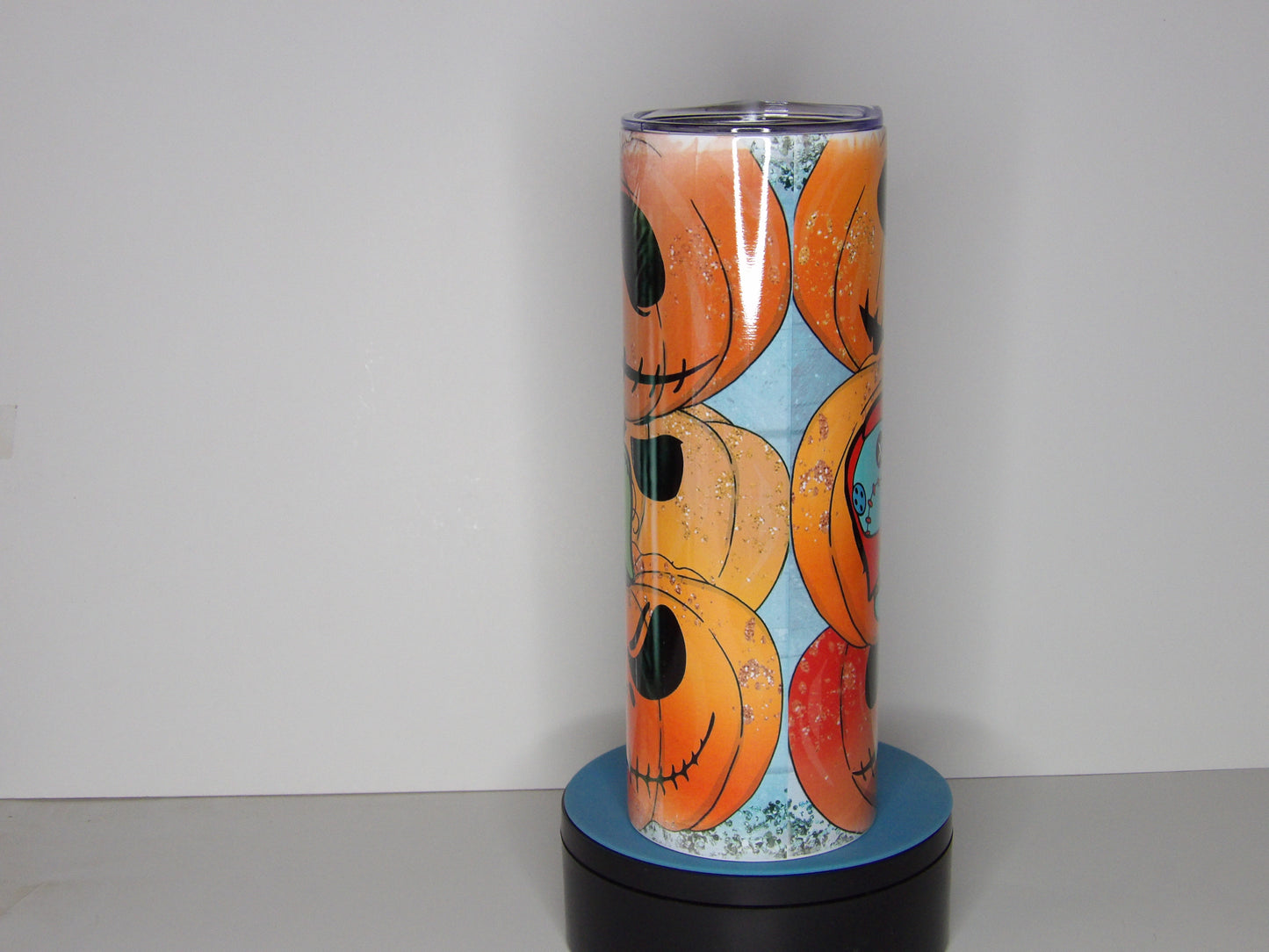 Yellow 32-🎃 Stitch with Pumpkins Halloween Tumbler
