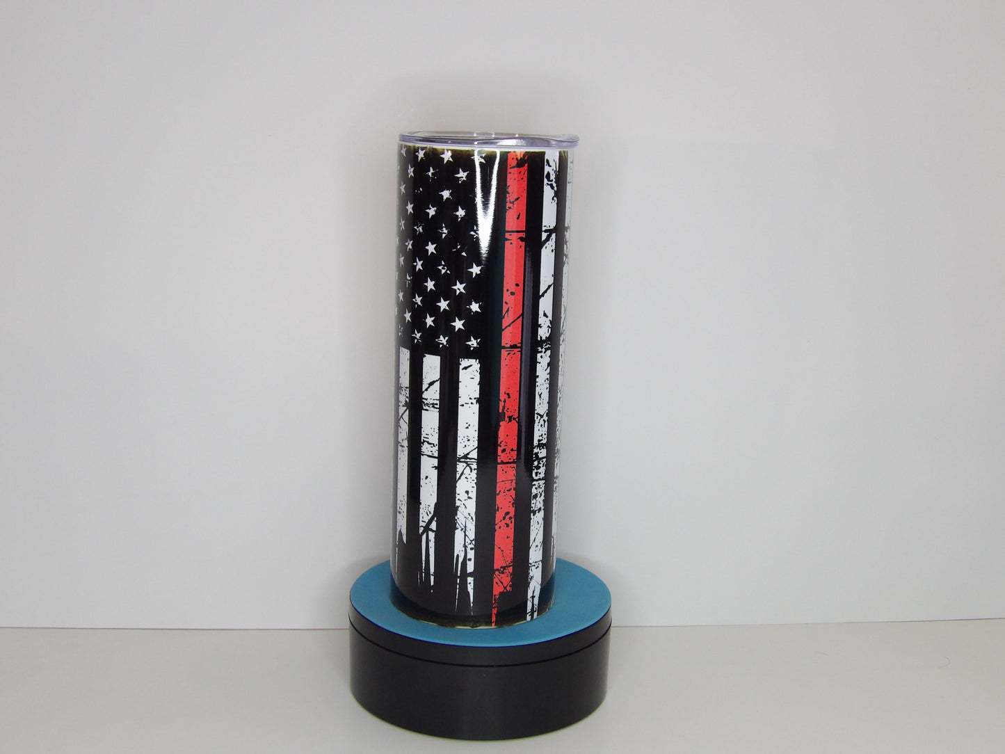 Firefighter Stainless Steel Tumbler with Lid & Straw-20 oz