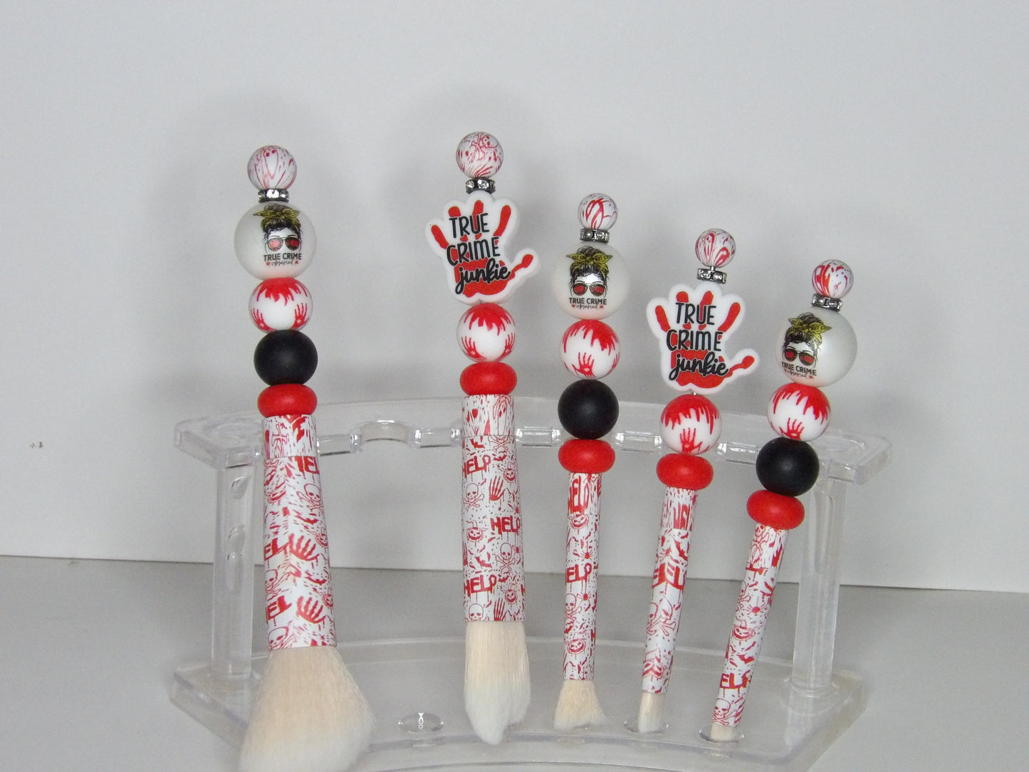 Handmade Beaded Makeup Brush Set