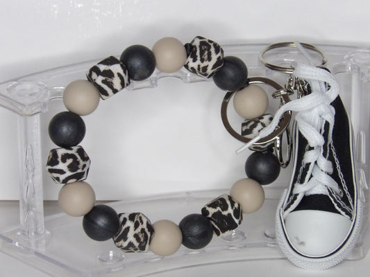 Beaded Wristlet with Sneaker Charm – Handmade in the USA