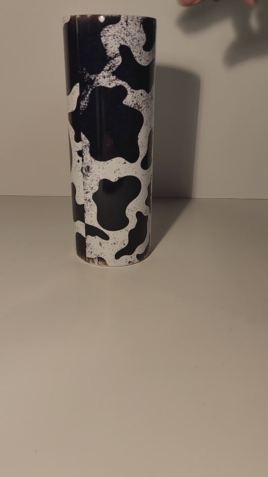 Mama with Cow Print Tumbler