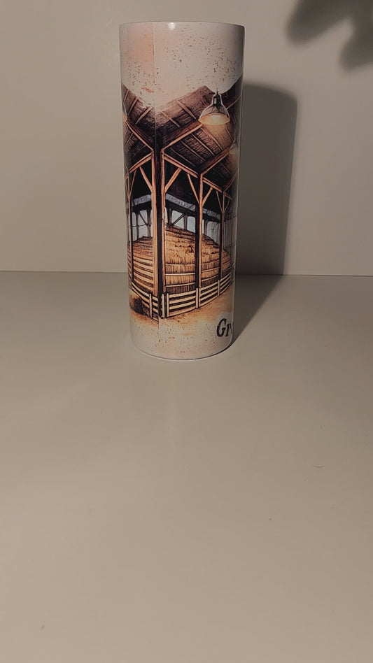 Grow 'Em & Show 'Em" Goat Barn Tumbler