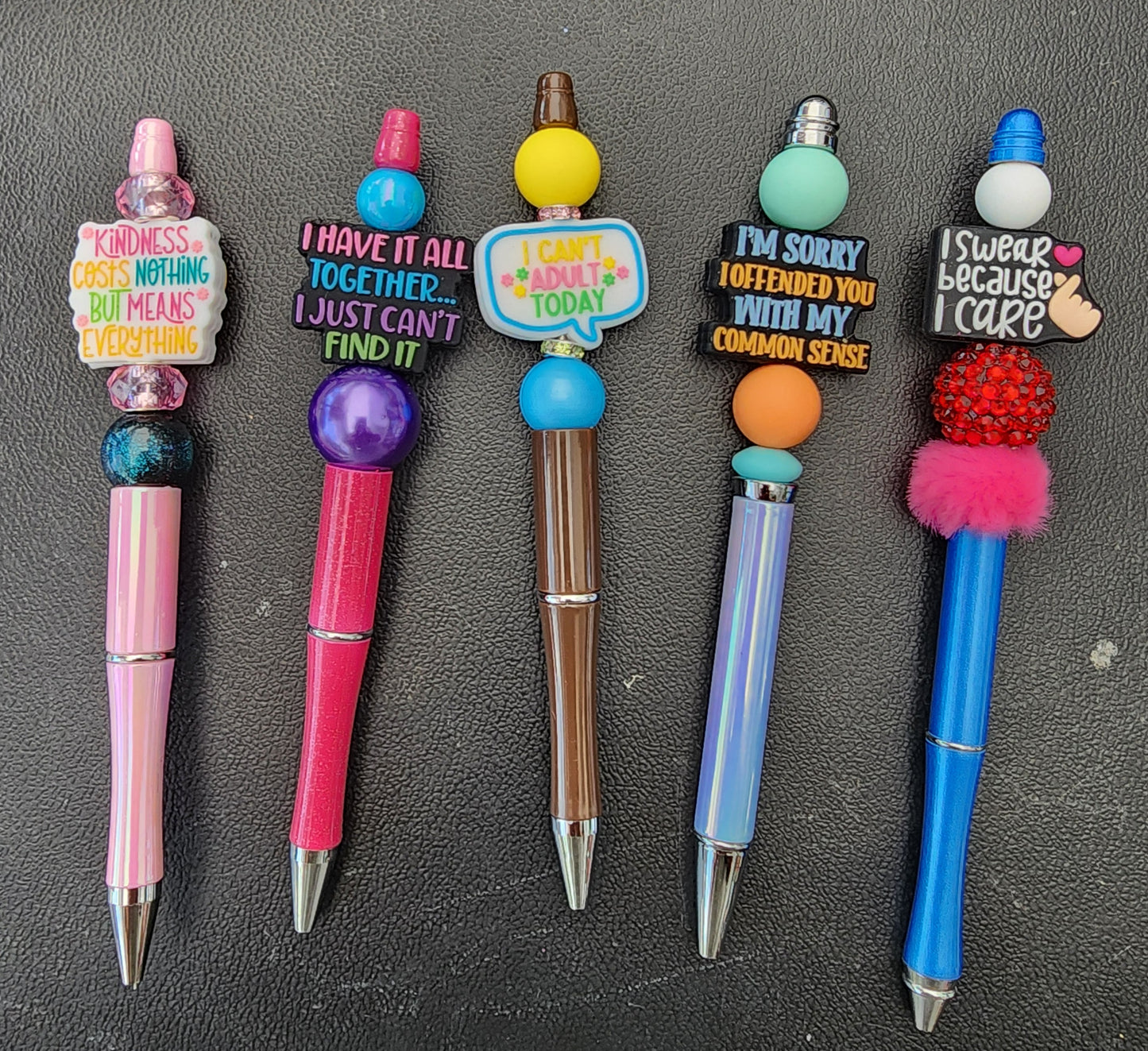 🖊️ Beaded Pens with Sayings – Fun, Inspirational & Customizable Writing Pens