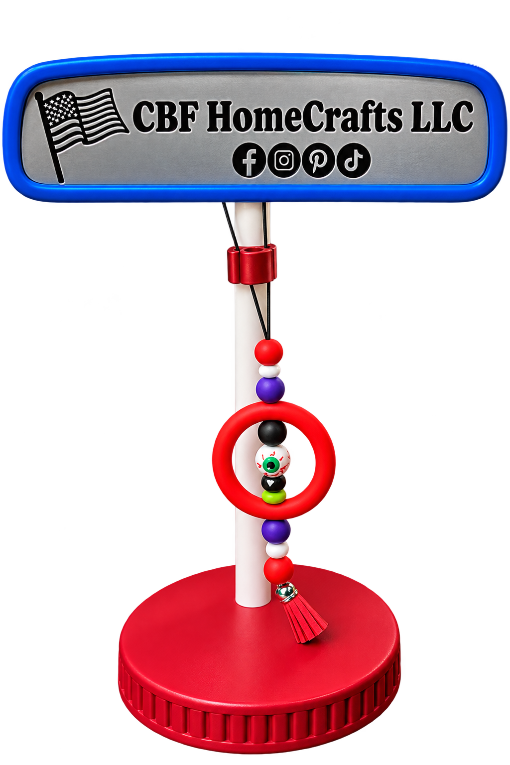 Holiday Car Charms with Short Tassels – Handmade Seasonal Rearview Mirror Accessories