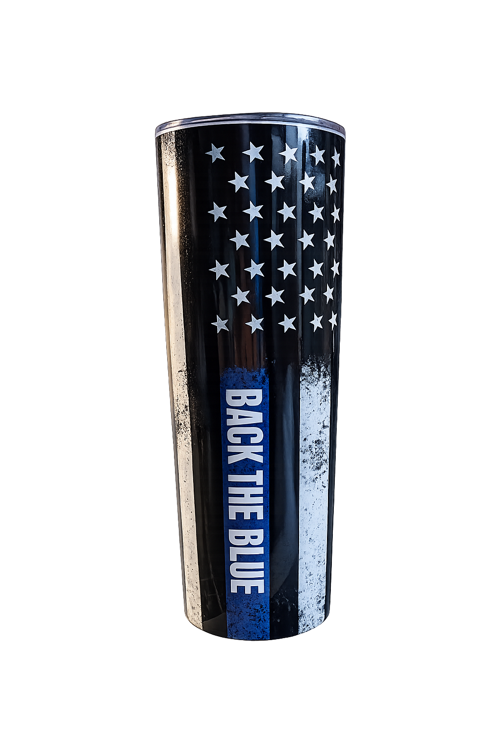 Pink 7-Back the Blue Tumbler