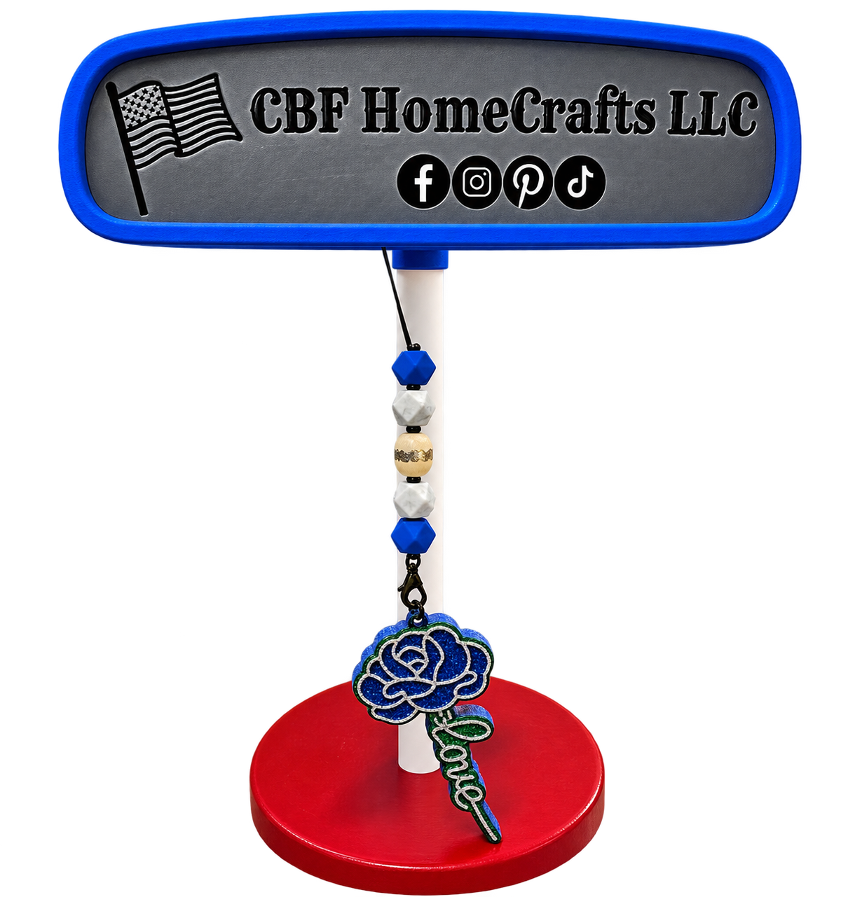 Handmade Car Freshie with Lanyard – Scented Car Charm | Made in the USA