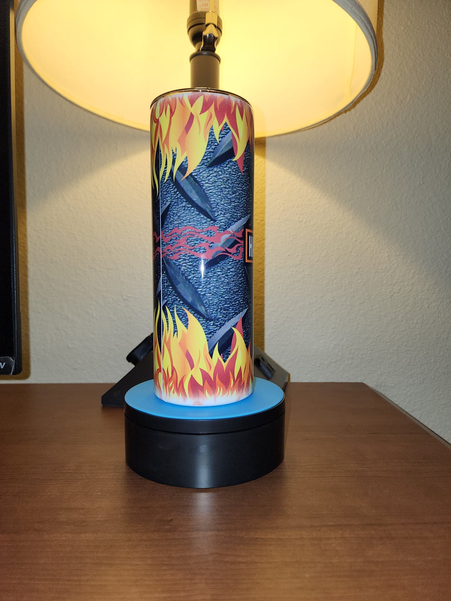 Harley-Davidson Inspired Tumbler – Flames & Diamond Plate