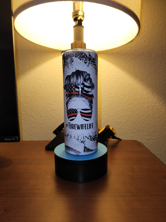Fire Wife Life Tumbler – Thin Red Line Edition