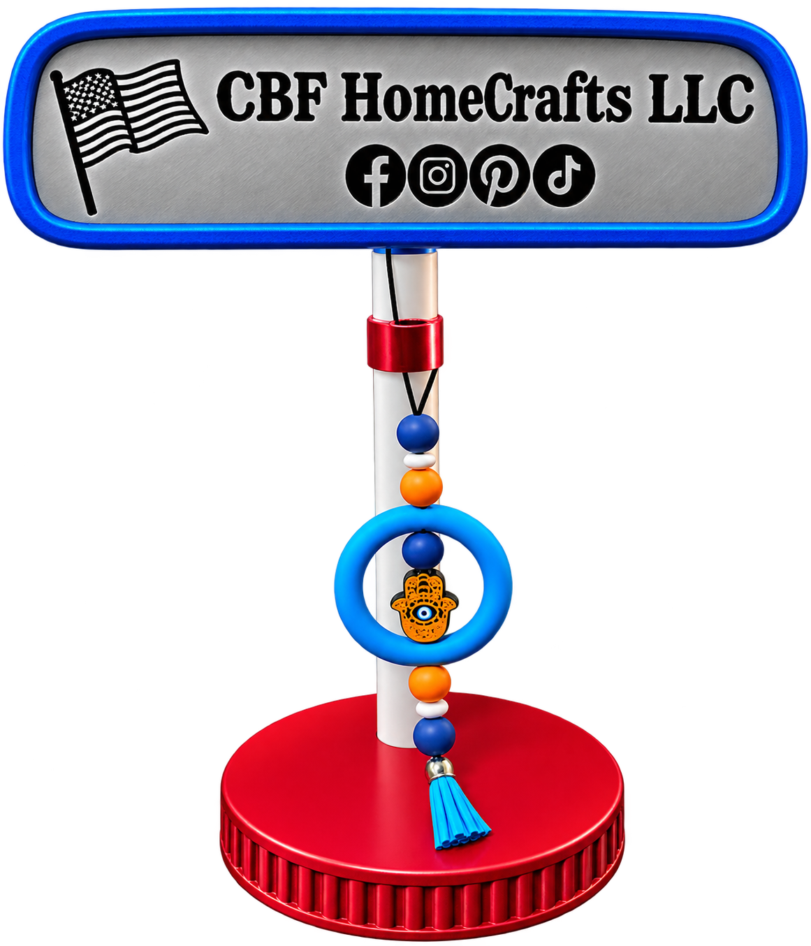 Holiday Car Charms with Short Tassels – Handmade Seasonal Rearview Mirror Accessories