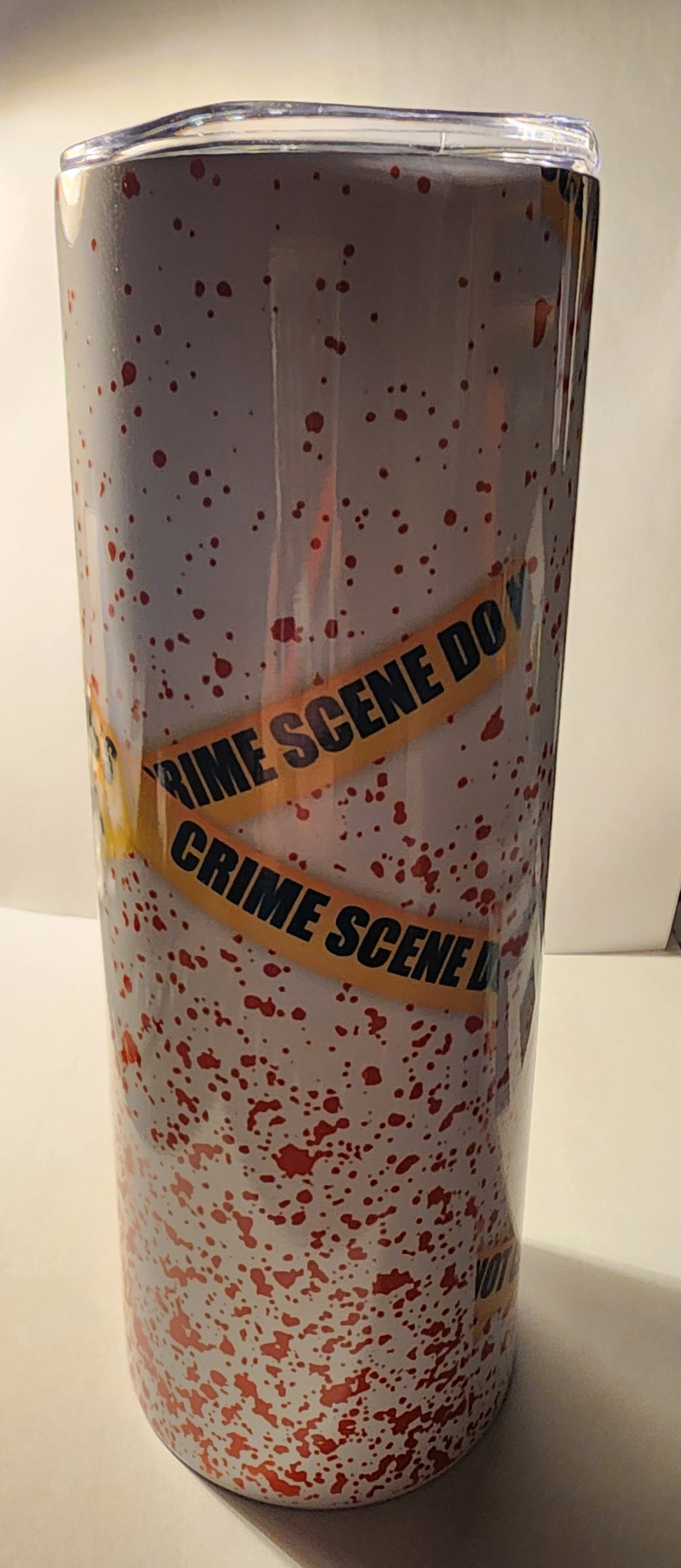 Yellow 40-20 oz Crime Scene Alibi Tumbler – Handmade in the USA