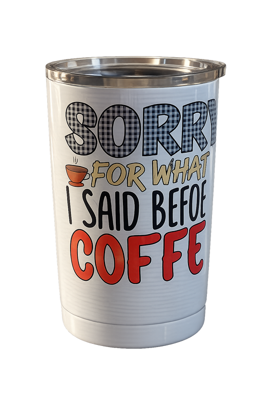 Handled Stainless Steel Coffee Cup 10 oz
