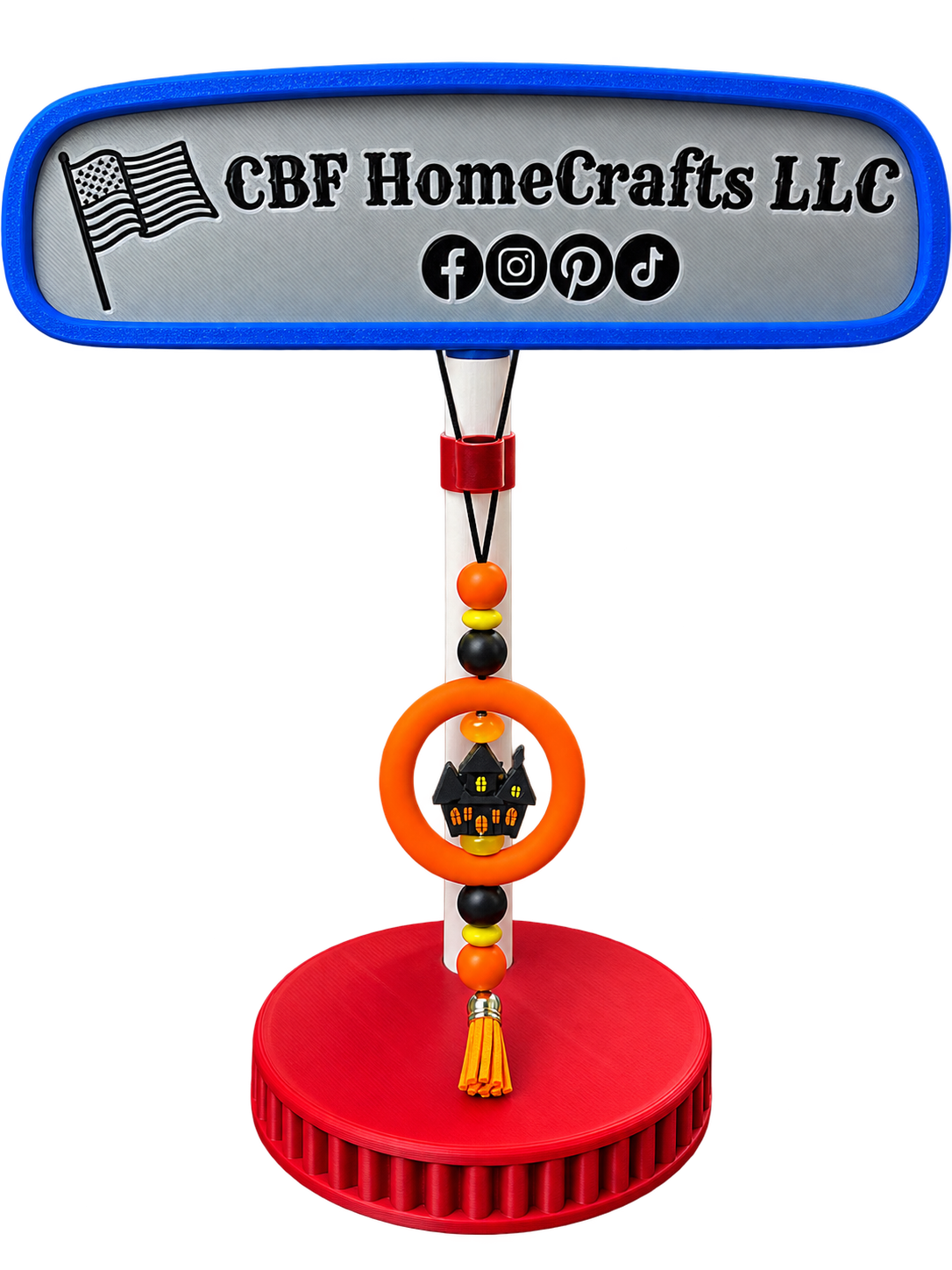 Holiday Car Charms with Short Tassels – Handmade Seasonal Rearview Mirror Accessories