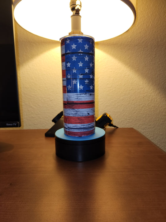 Patriotic "DAD" Tumbler – American Flag Design