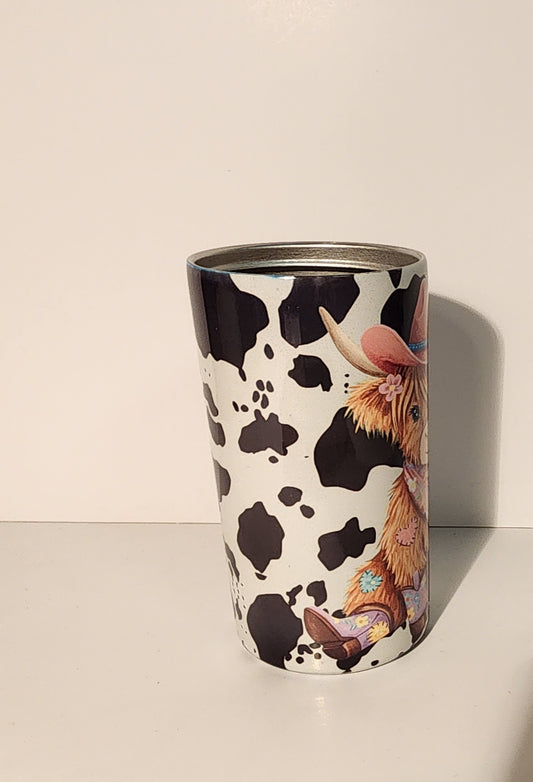 Highland Cowgirl Sippy Cup and Tumbler – Stainless Steel with Handles and Lid
