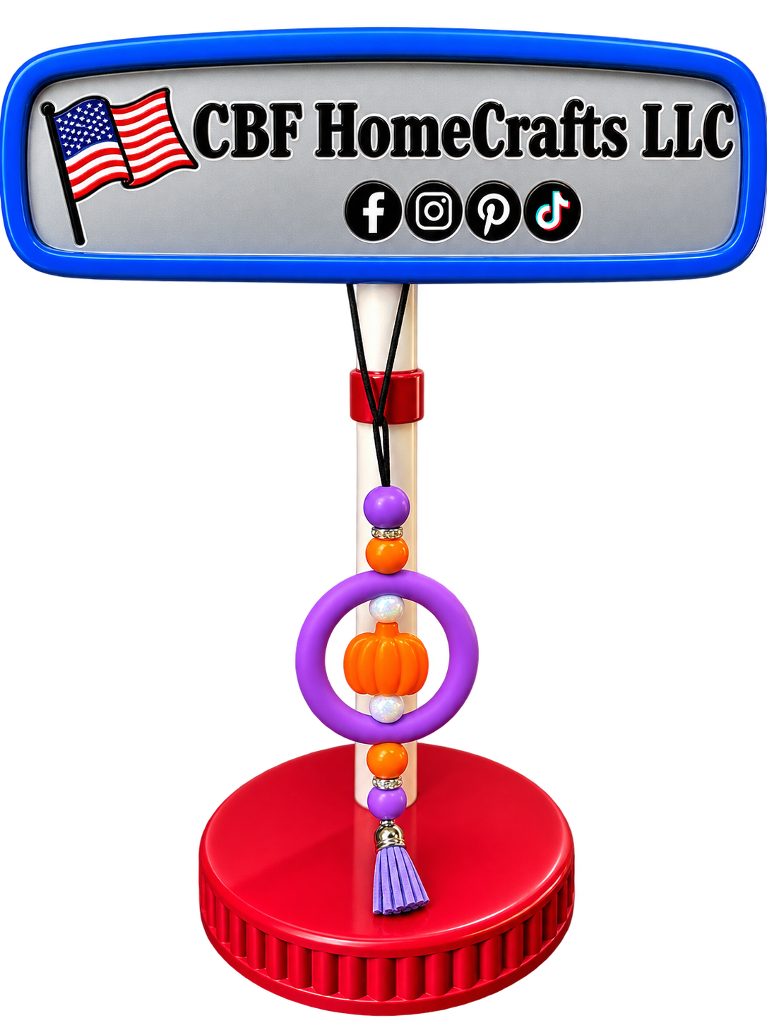 Holiday Car Charms with Short Tassels – Handmade Seasonal Rearview Mirror Accessories