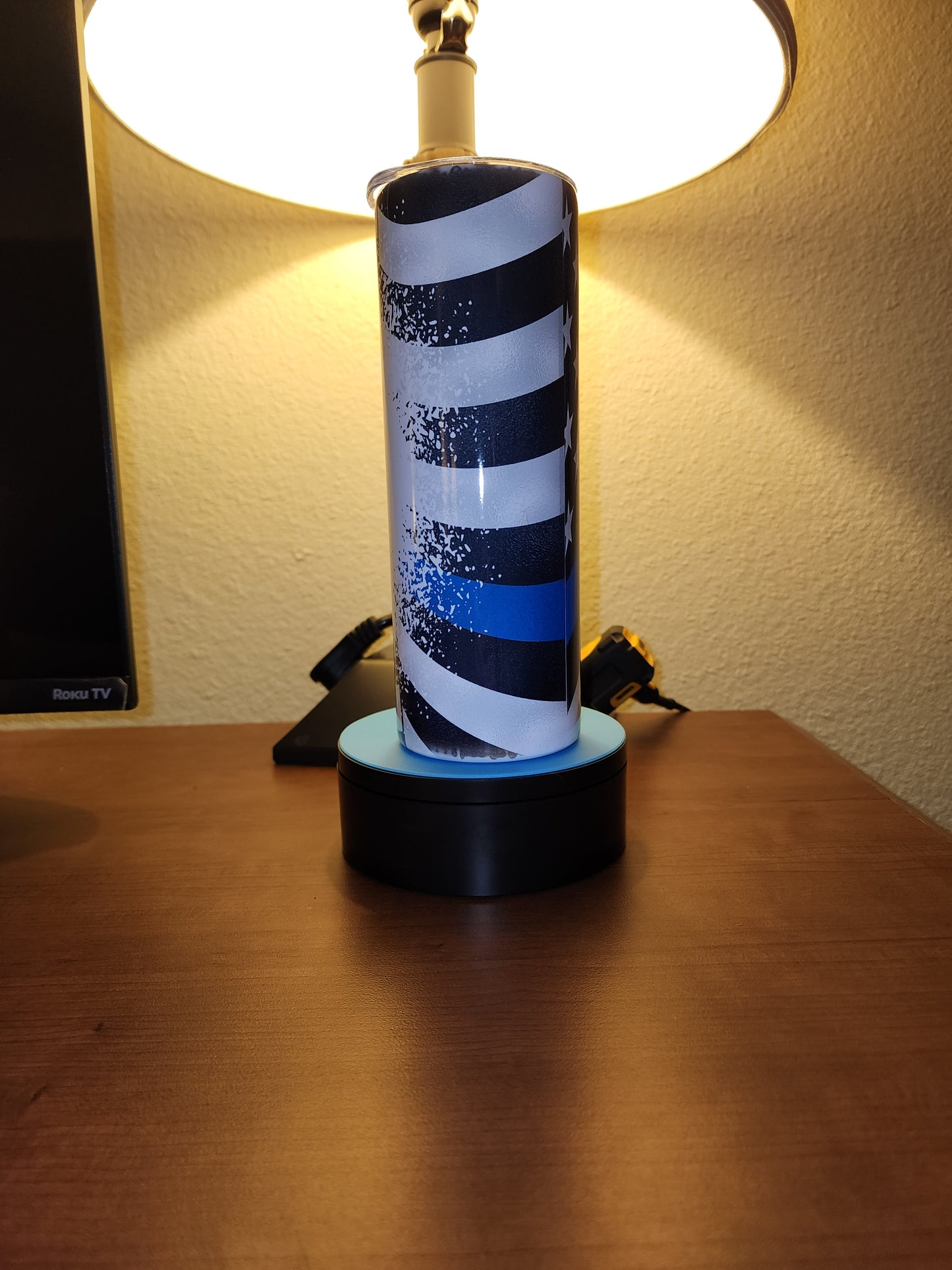 Police Wife Tumbler – Thin Blue Line Design