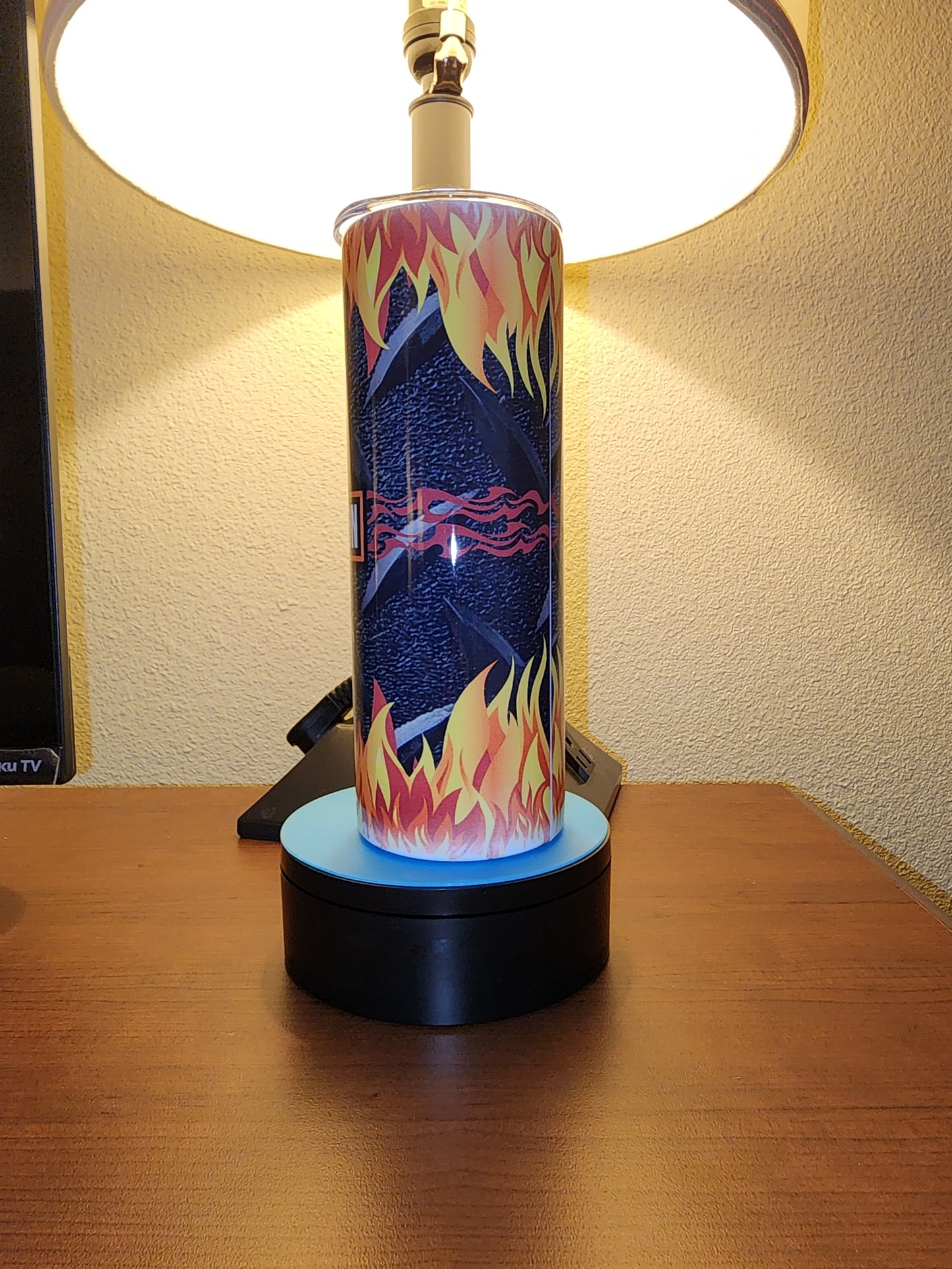 Harley-Davidson Inspired Tumbler – Flames & Diamond Plate
