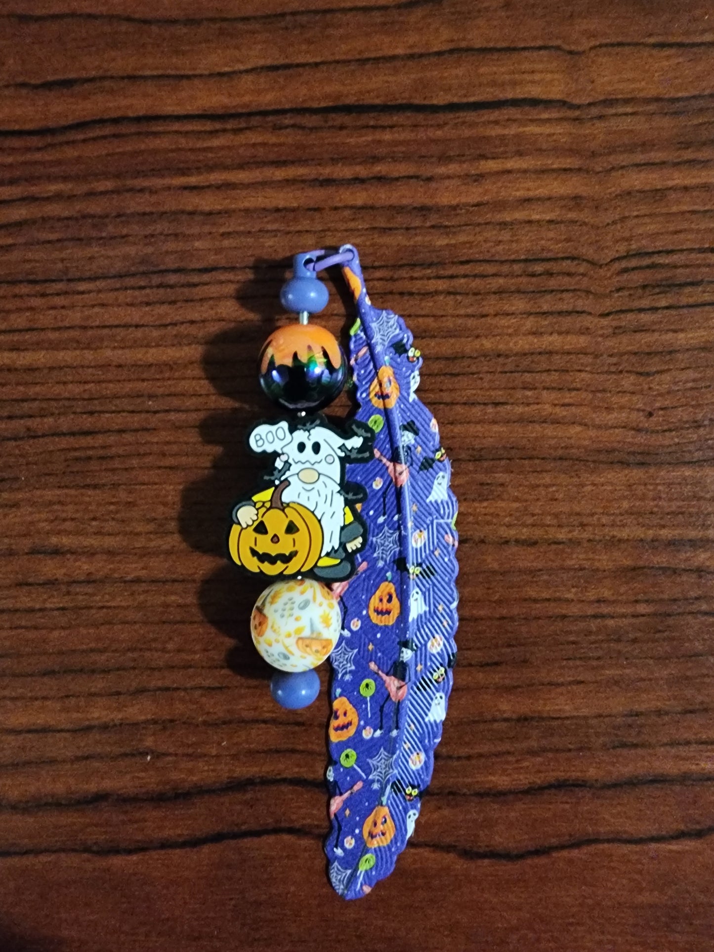 Handmade Holiday Beaded Bookmark — Made in the USA