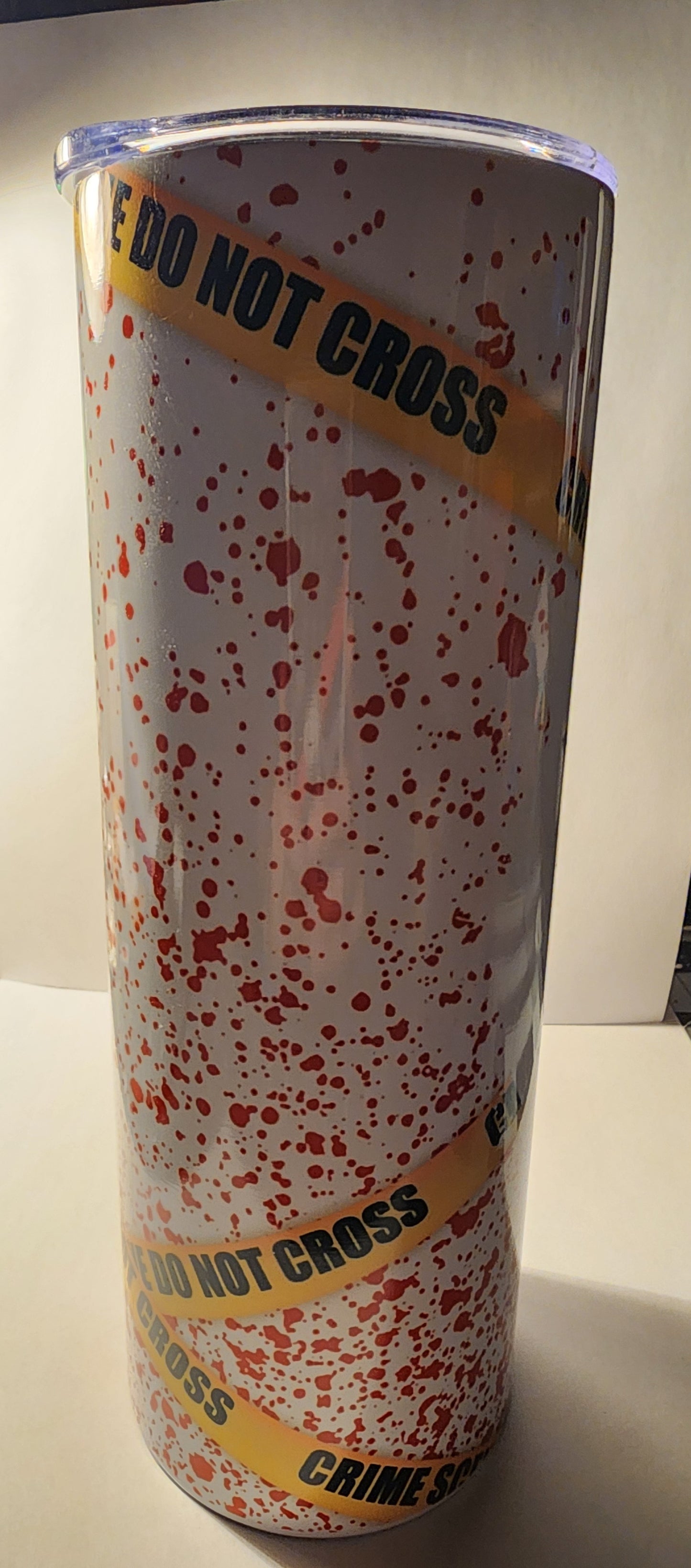 Yellow 40-20 oz Crime Scene Alibi Tumbler – Handmade in the USA