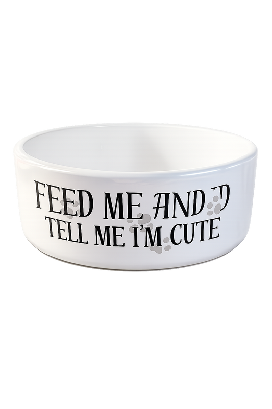 Personalized Ceramic Pet Bowl